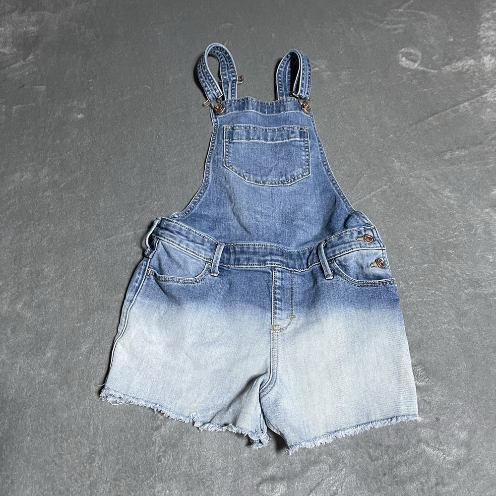 Y2K Abercrombie Kids Shortalls Girls 15/16 Overalls Embroided Pockets